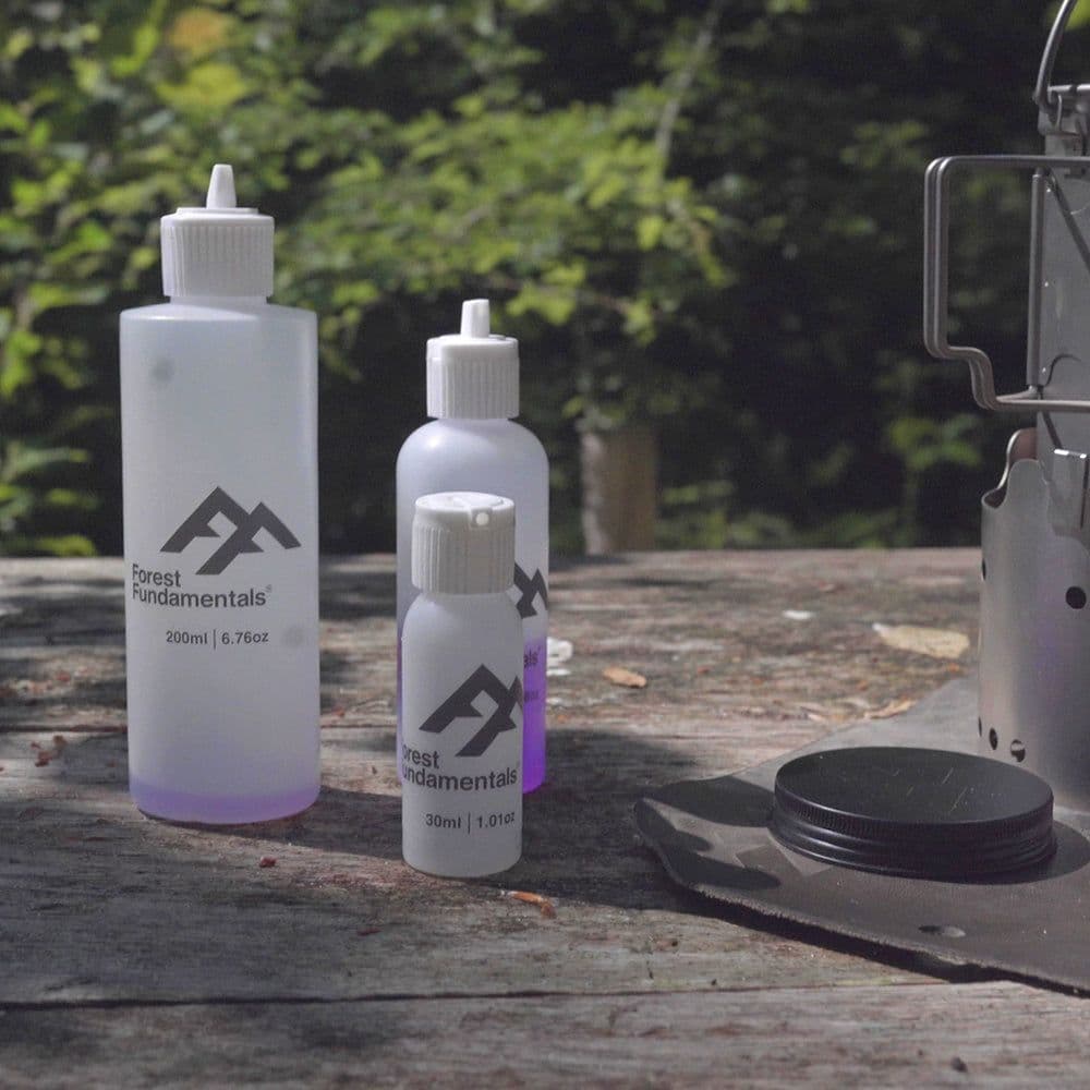 Forest Fundamentals Alcohol Fuel Bottles Methylated Spirit Bottles - Leak Proof & Easy Pouring