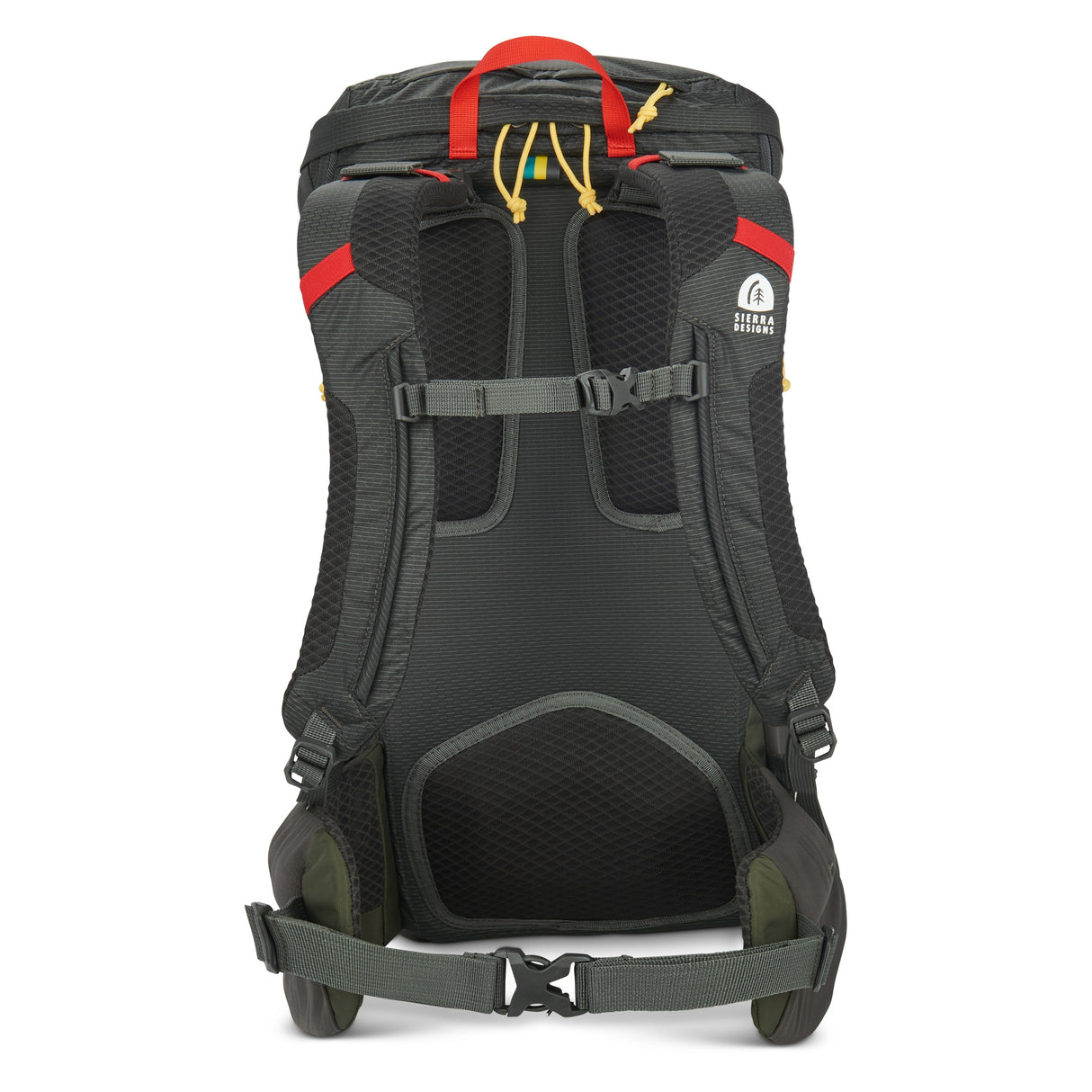 Sierra Designs Flex Hike 20L-30L Backpack Bag - Peat/Fiery Red