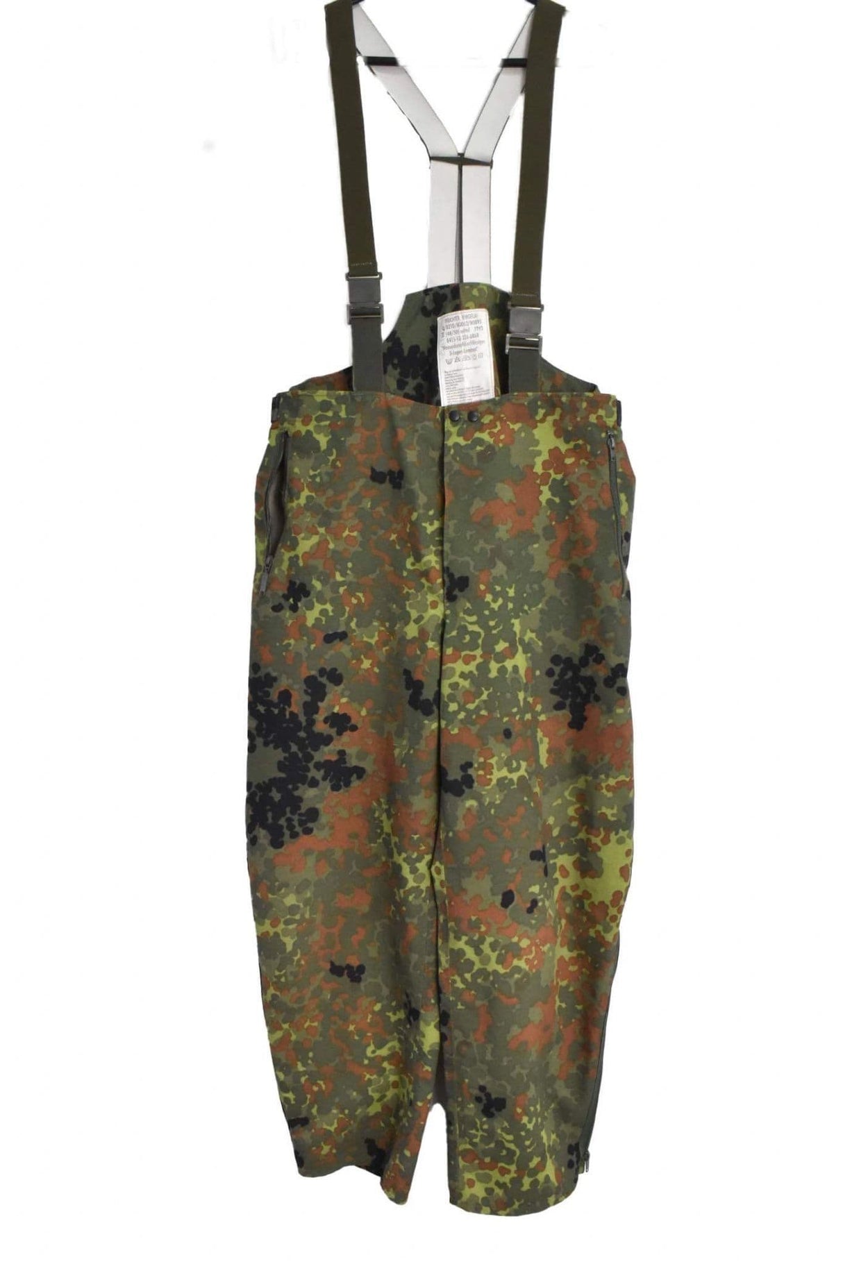 German Flecktarn Camo Gore-Tex Bib & Brace Trousers