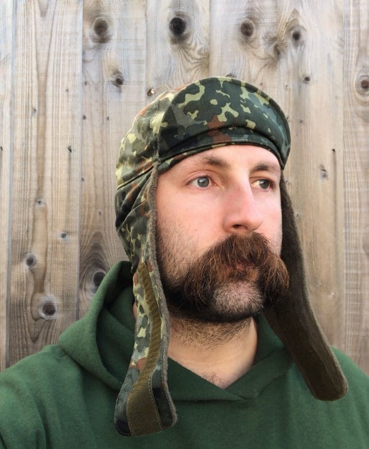 German Military Flecktarn Camouflage Winter Hat