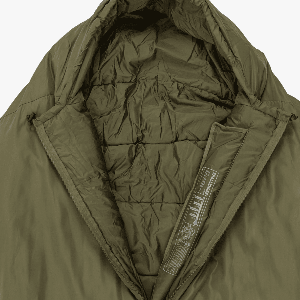 Highlander Forces Challenger 400 4 Season Sleeping Bag - Olive