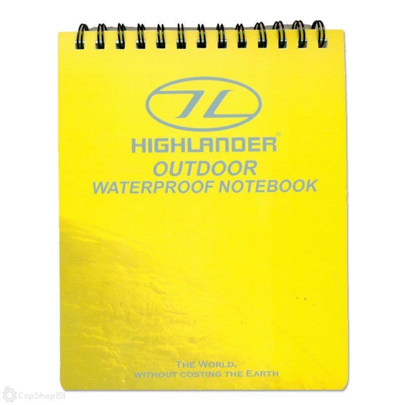 Highlander Yellow Waterproof Notepad