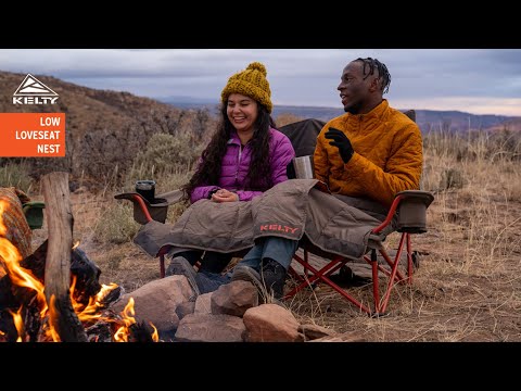 Kelty Low-Loveseat Double Camping Chair - Nest Bungee Cord/Beluga