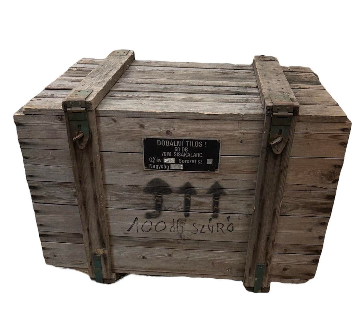 Hungarian Military Large Wooden Ammo Box