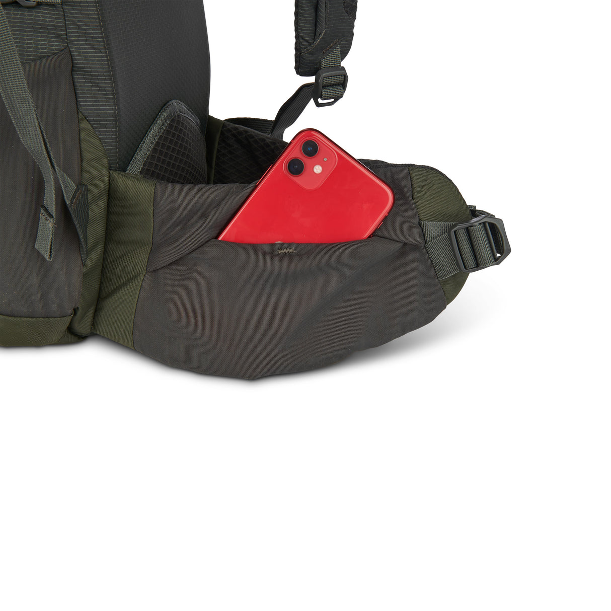 Sierra Designs Flex Hike 20L-30L Backpack Bag - Peat/Fiery Red