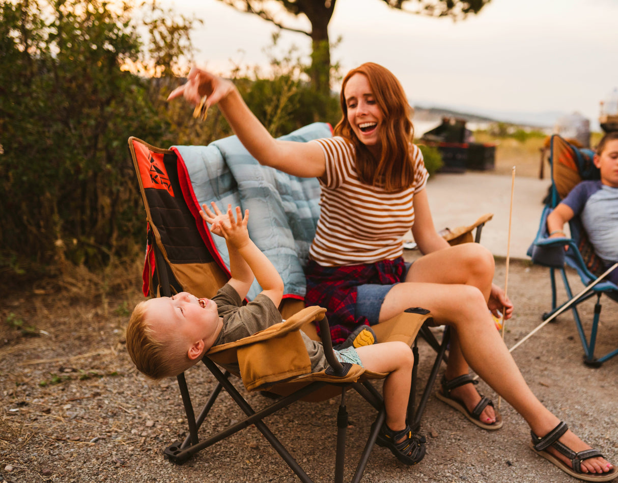 Kelty Low-Loveseat Double Camping Chair - Deep Lake/Fallen Rock