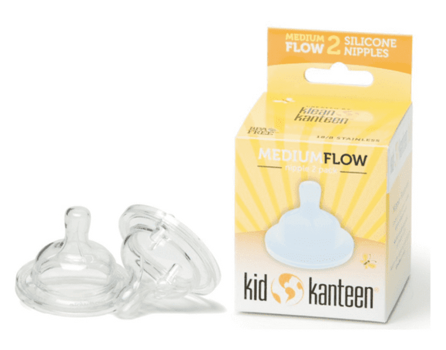 Klean Kanteen Baby Bottle Nipple - Medium Flow (2pk)
