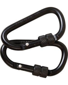 Kombat UK 8mm Locking Carabiners x 2