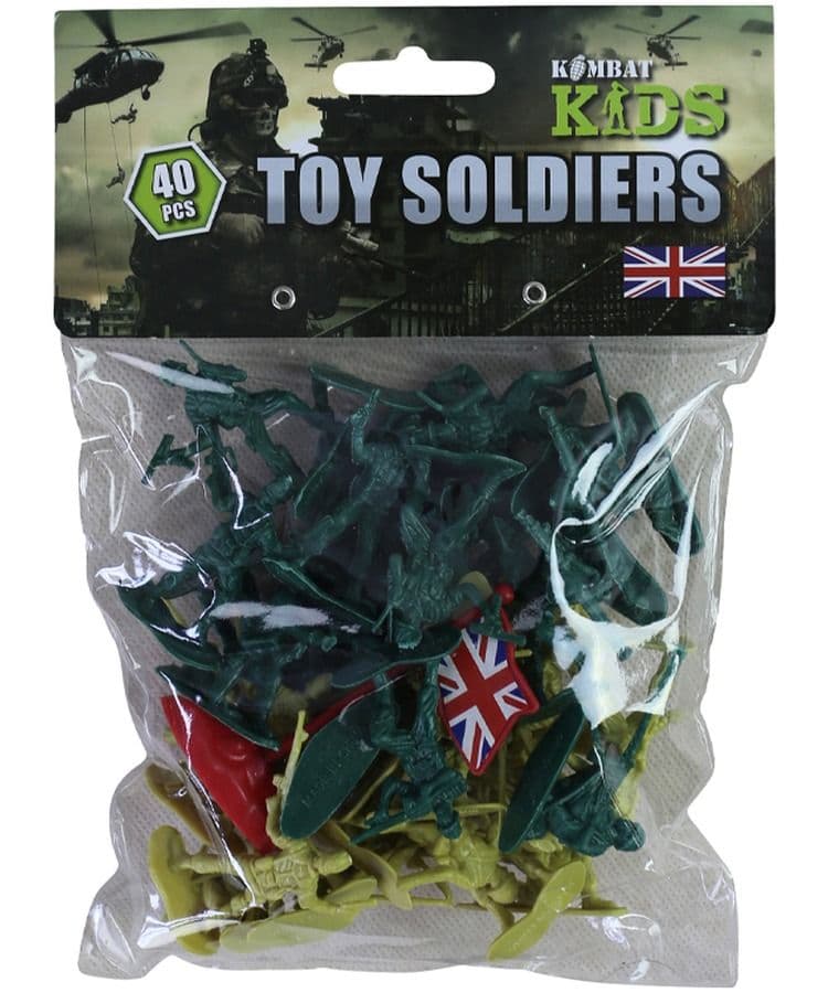 Kombat UK Kombat Force Pack of Toy Soldiers - 40 Pieces