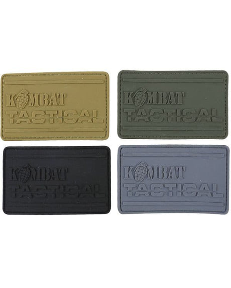 Kombat UK PVC Tactical Patch - Gunmetal Grey