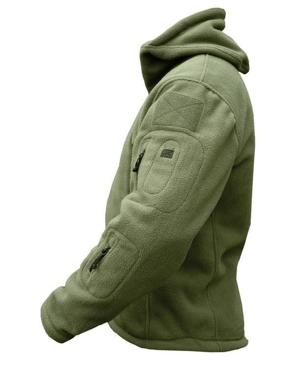 Kombat UK Recon Fleece Hoodie in Olive Green
