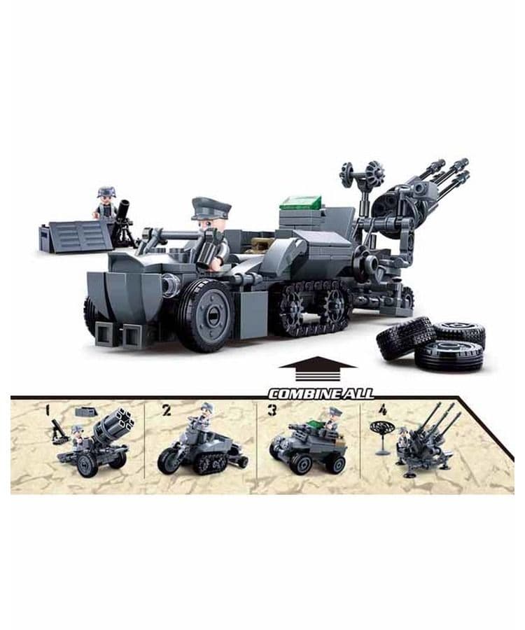 Kombat UK Sluban German 4 into 1 Building Block Set - B0681