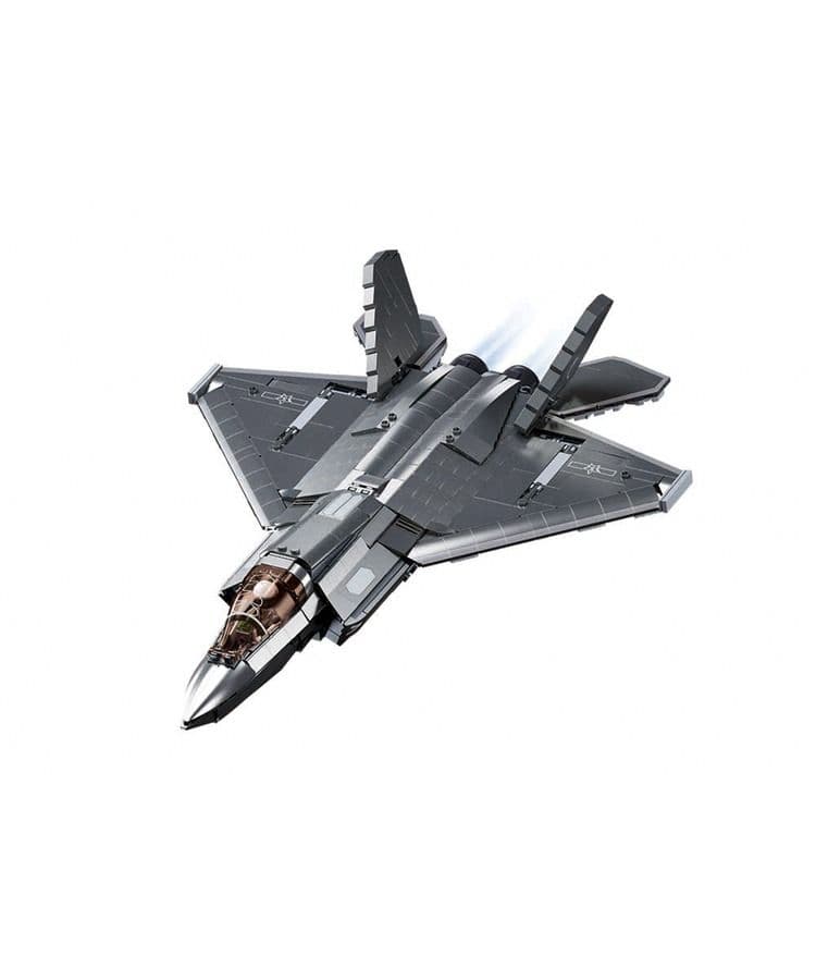 Kombat UK Sluban J-35S Stealth Aircraft Metal Coated - Grey - B1186