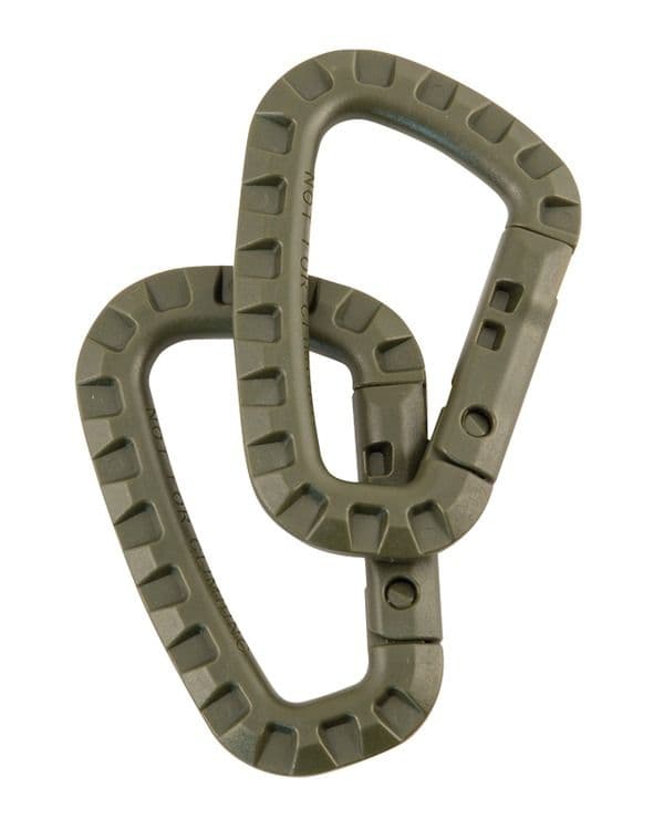 Kombat UK Tactical Carabiners In Olive Green