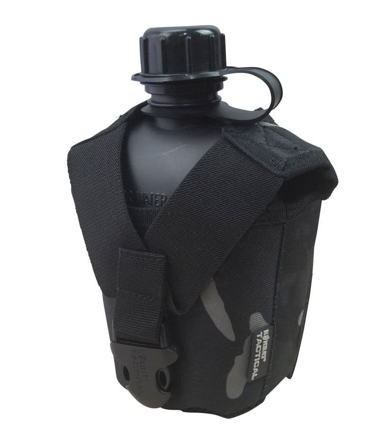 Kombat UK Tactical Water Bottle - Black BTP