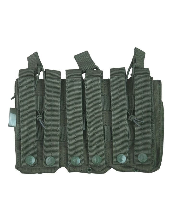 Kombat UK Triple Duo Magazine Pouch - Olive Green