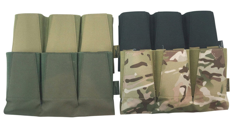 Kombat UK Vanguard Triple Mag Pouch - Olive Green