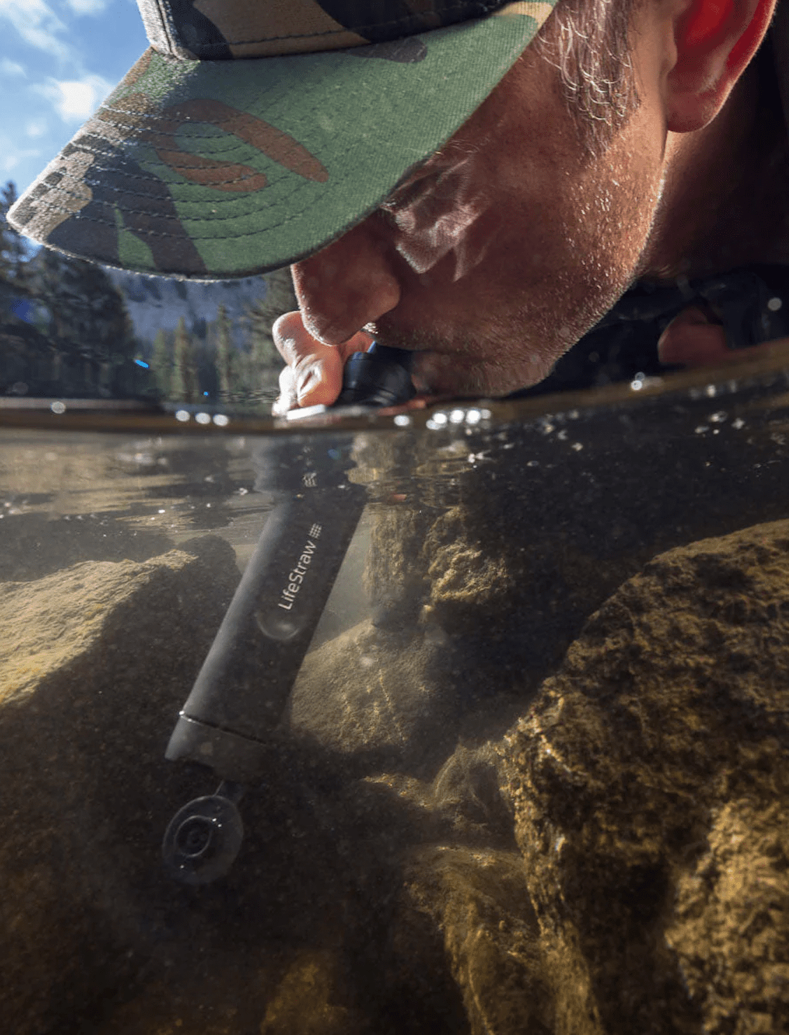 LifeStraw Peak Series Personal Water Filter Straw - Dark Grey