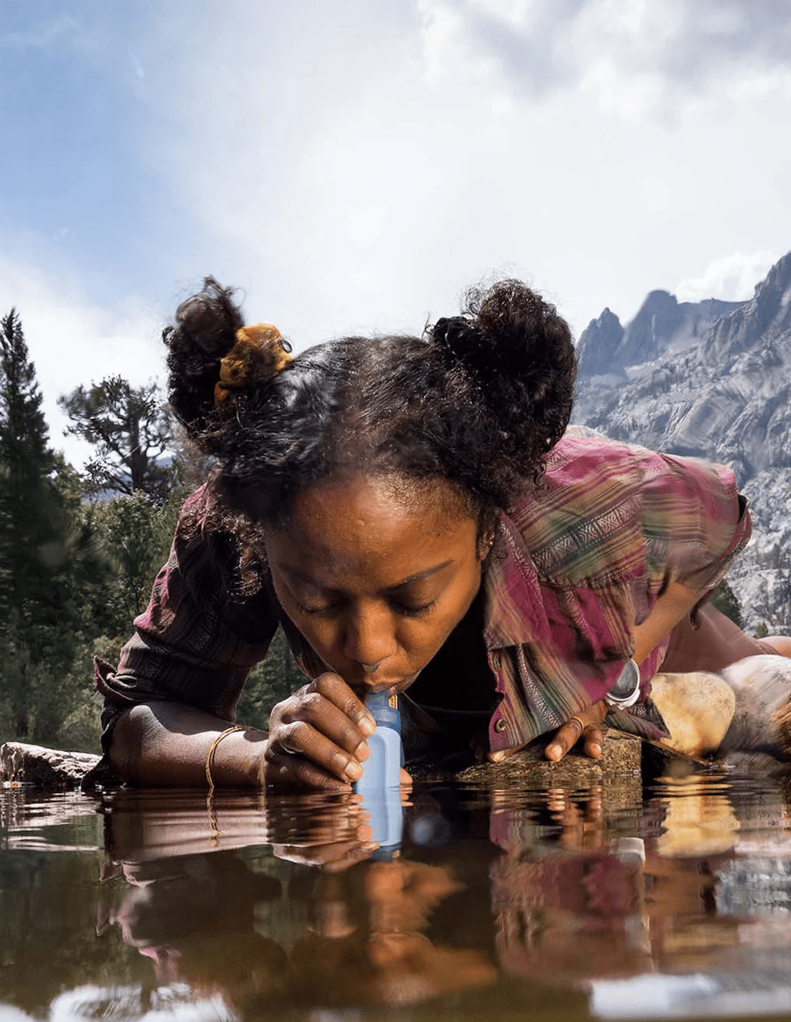 LifeStraw Peak Series Personal Water Filter Straw - Mountain Blue
