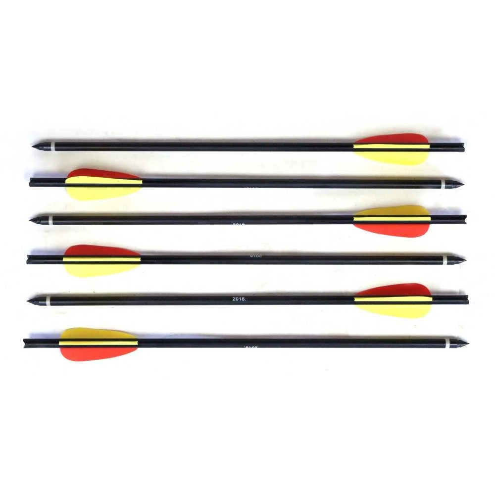 Man Kung 14 Inch Aluminium Crossbow Bolts black - 6-pack (Ø8mm)