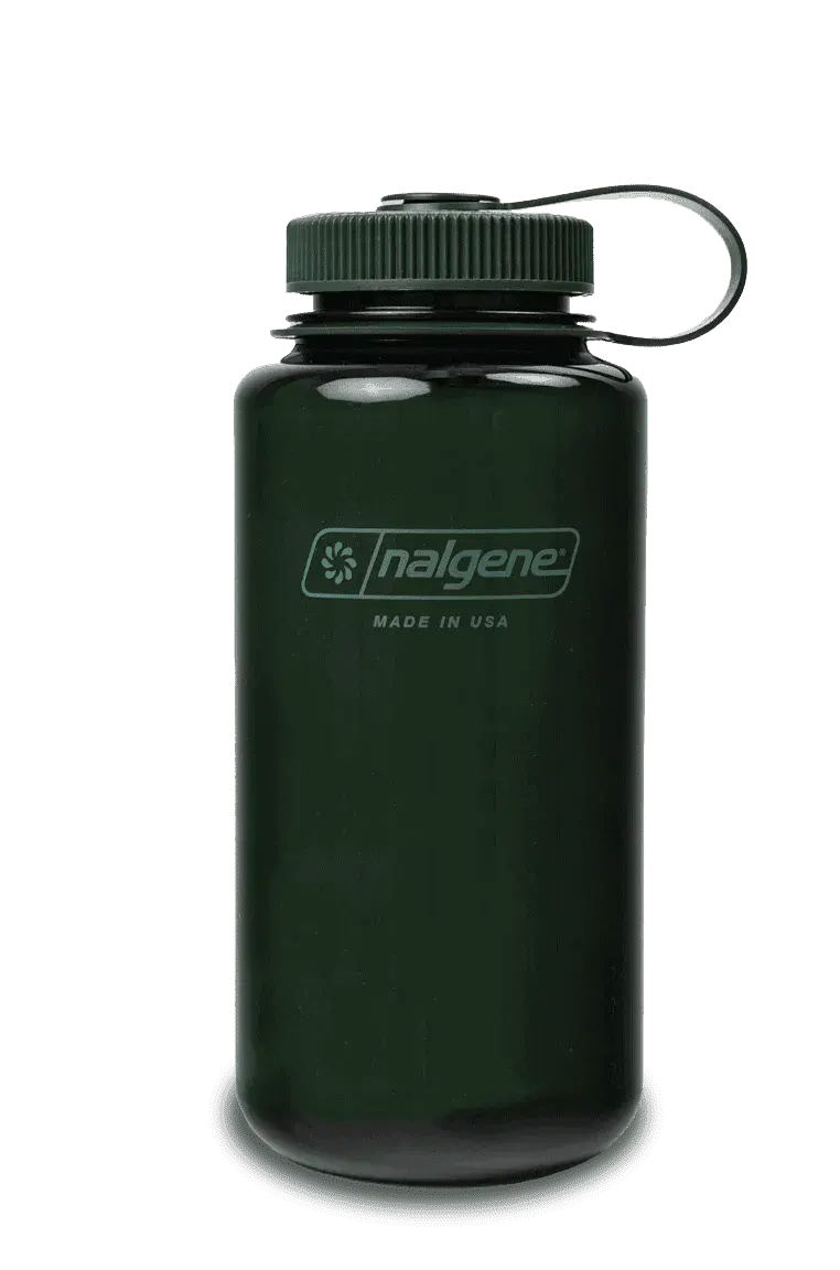 Nalgene 32oz / 1L Wide Mouth Sustain Water Bottle - Monochrome Jade