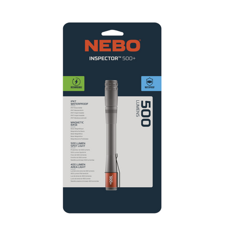 Nebo Inspector 500+ Clam Handheld Flashlight