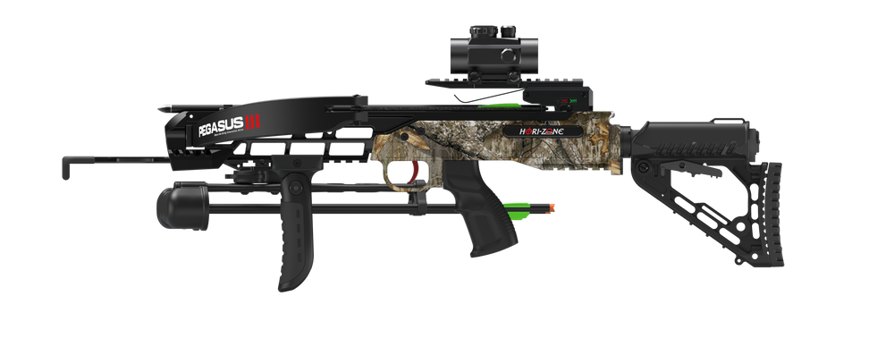 Hori-Zone Pegasus 3 Deluxe 185lb Recurve Crossbow Kit - Camo