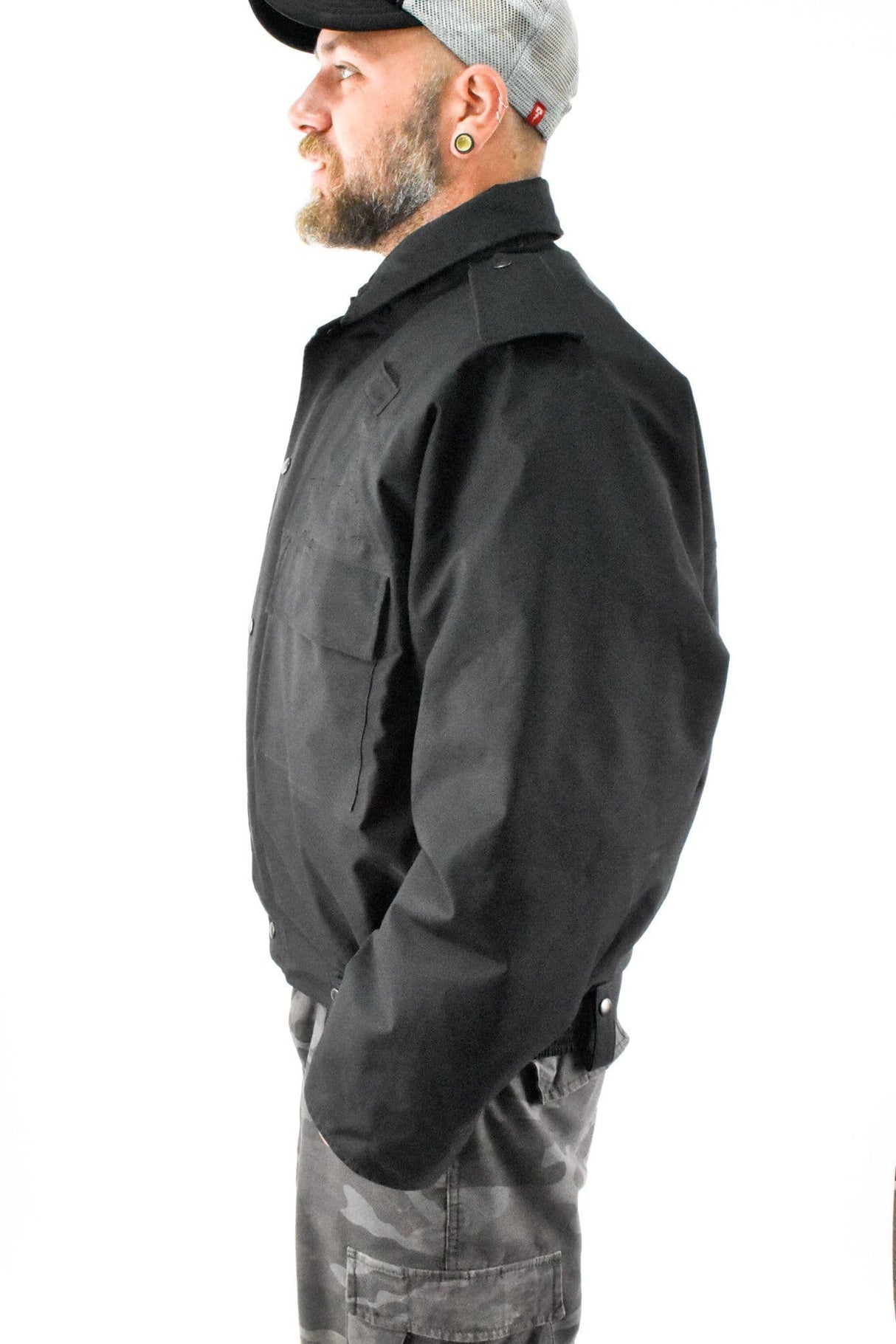 Police MDP Blouson Bomber Jacket - Black