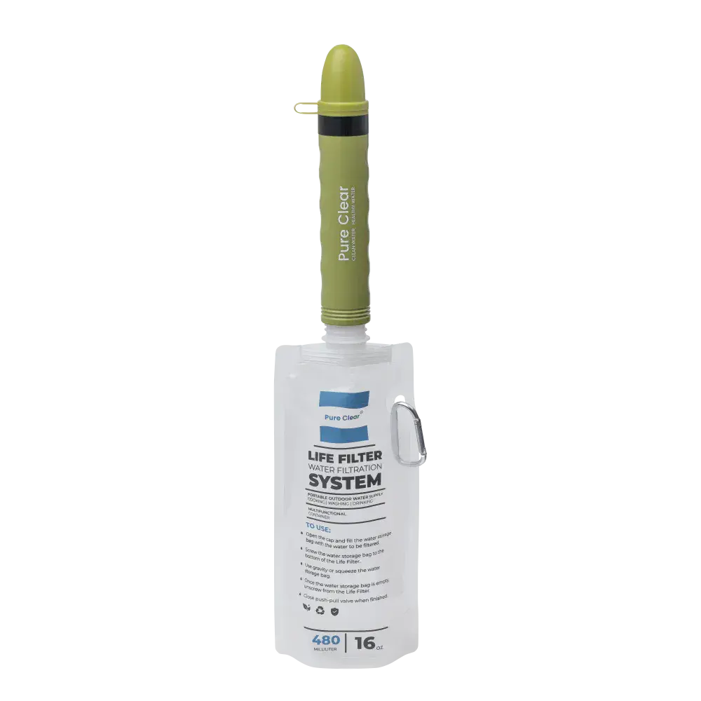 Pure Clear Life Filter Water Pouches 16oz x 2