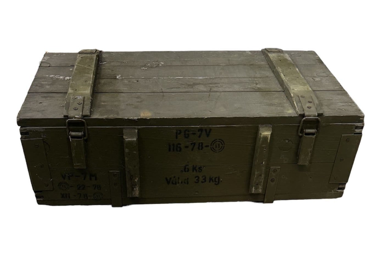Soviet Military Large Wooden Ammo Box Crate V4