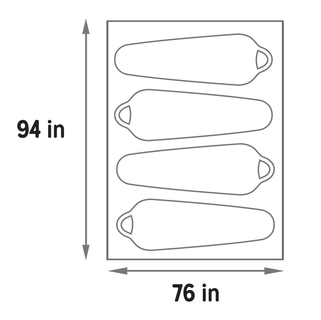 Kelty Grand Mesa 4 Man Tent Footprint