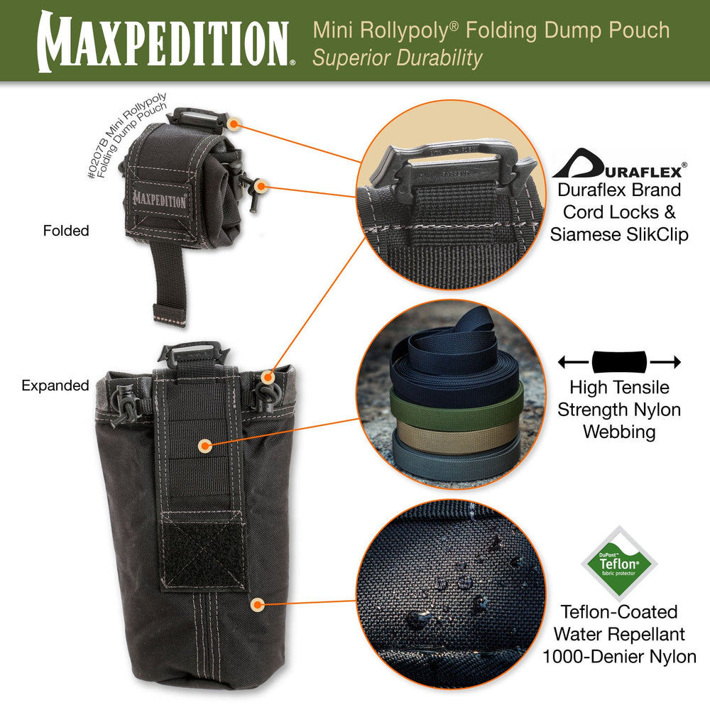 Maxpedition Mini ROLLYPOLY Green Dump Pouch
