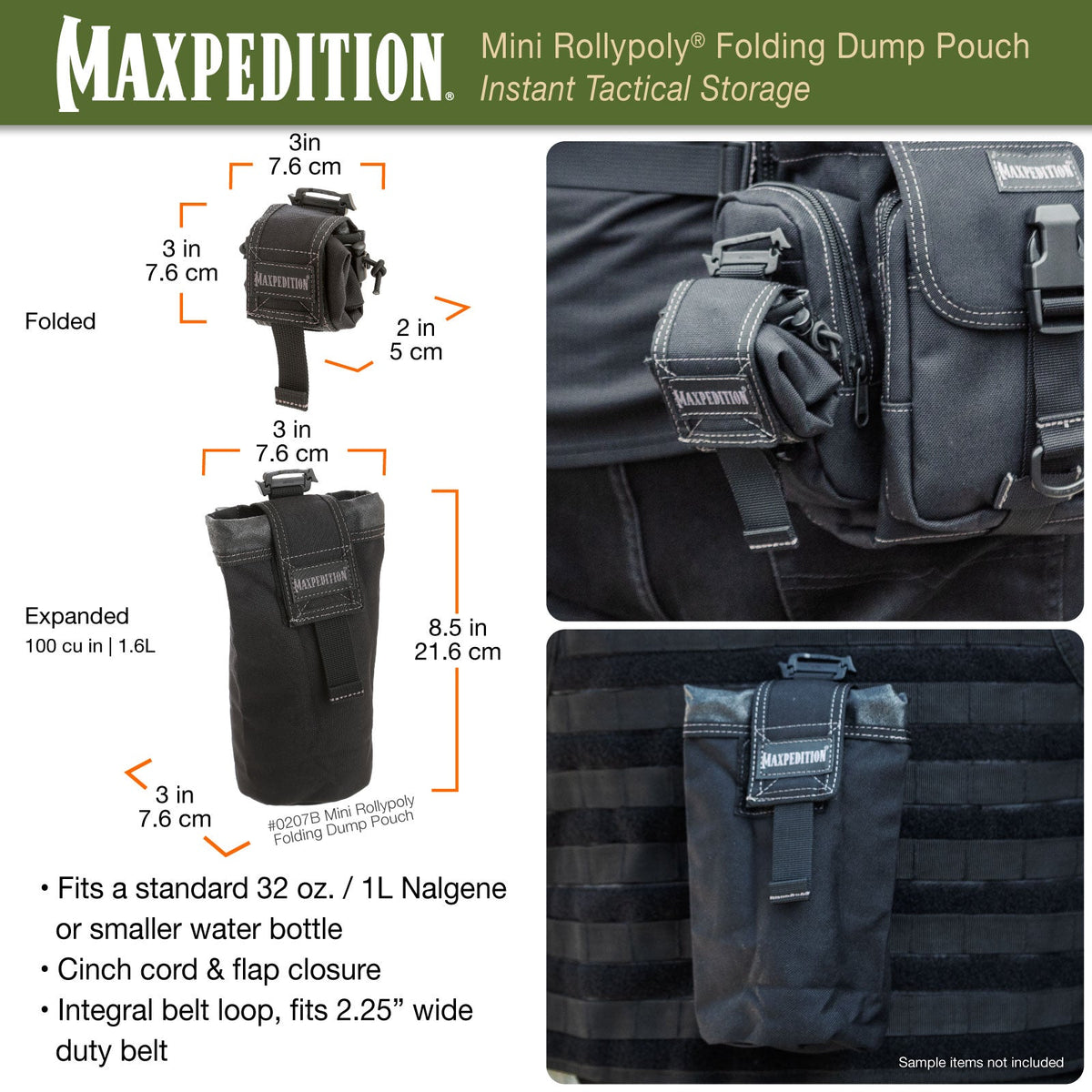 Maxpedition Mini ROLLYPOLY Green Dump Pouch