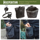 Maxpedition ROLLYPOLY Black Folding Dump Pouch