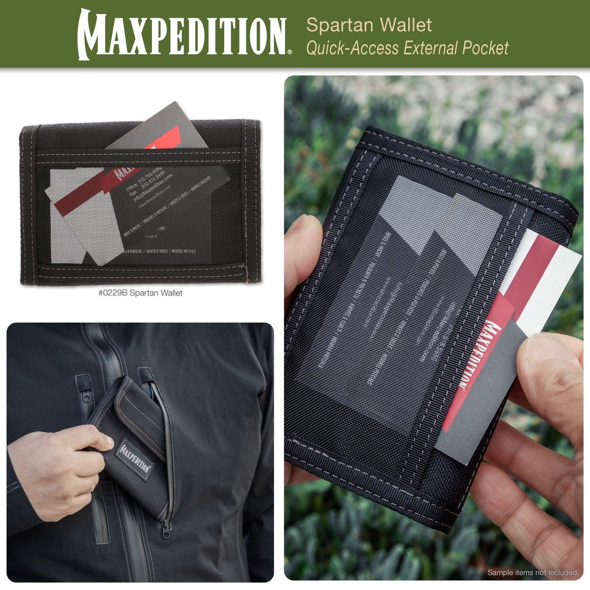Maxpedition Spartan Black Wallet