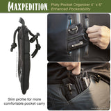 Maxpedition Platy Black Pocket Organiser 4" x 6"