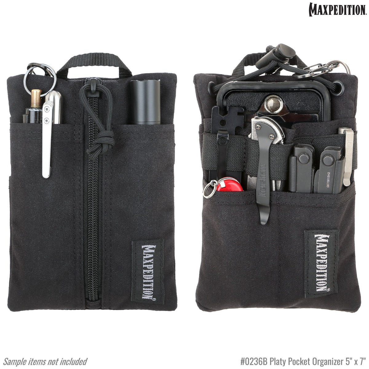 Maxpedition Platy Black Pocket Organiser 5" x 7"