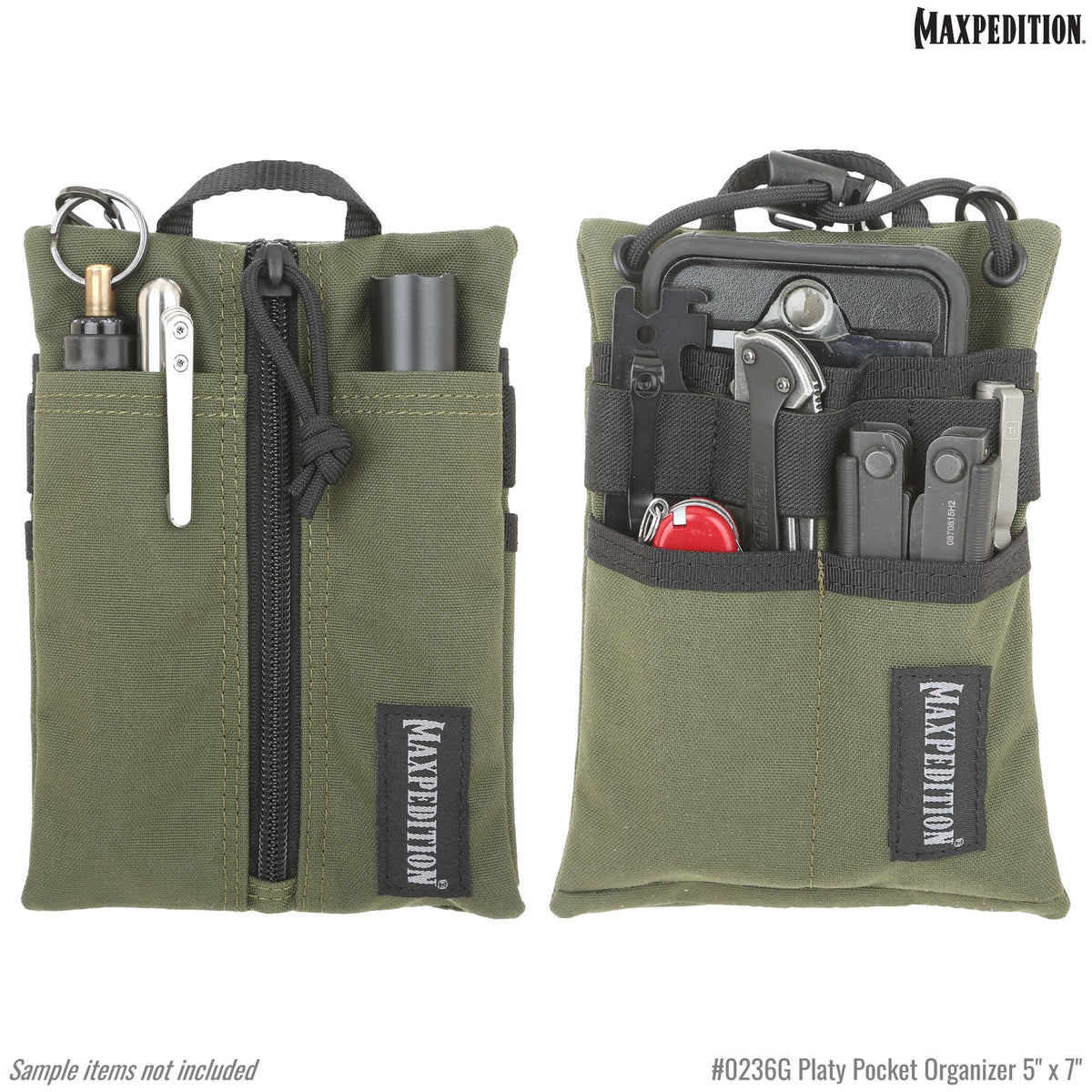 Maxpedition Platy OD Green Pocket Organiser 5" x 7"