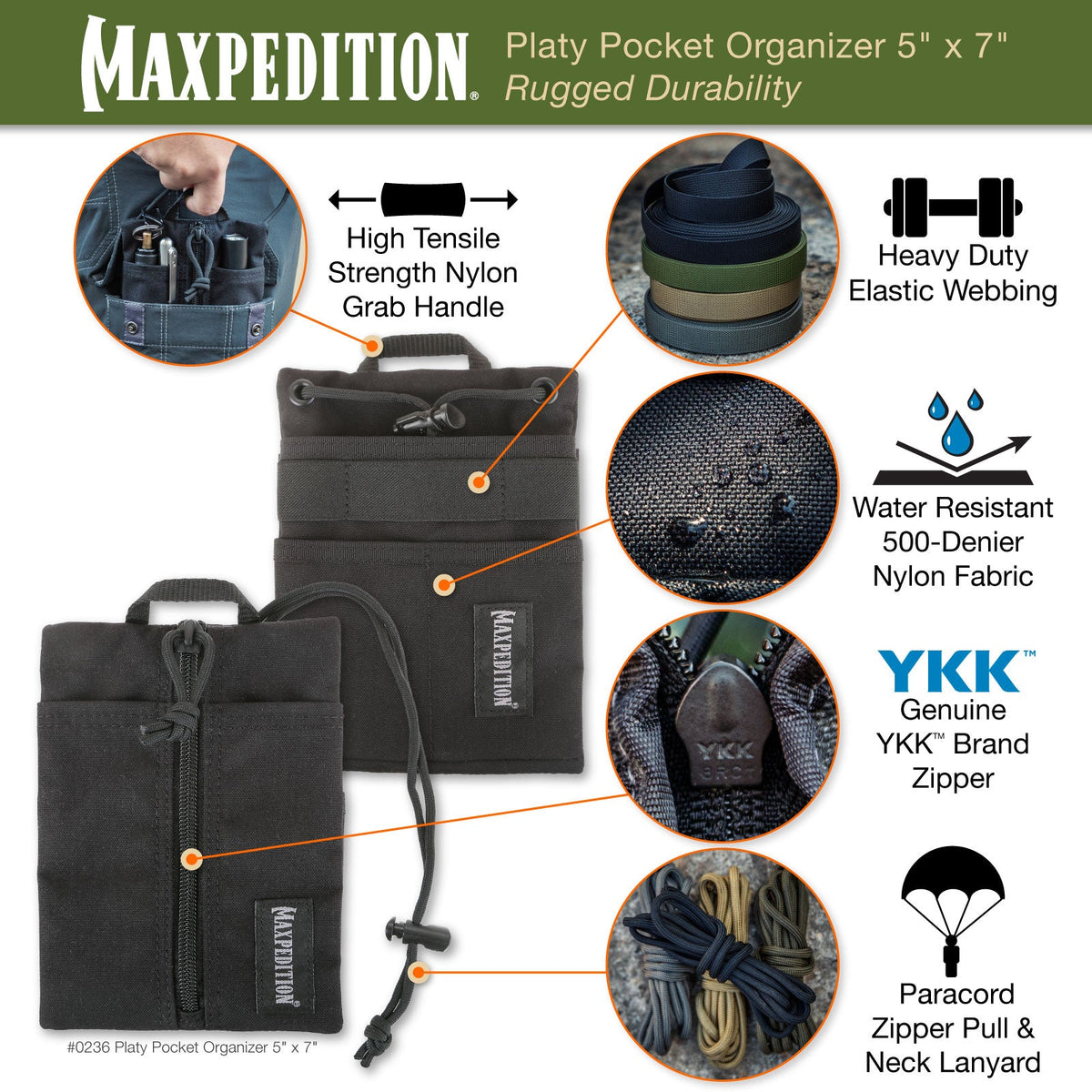 Maxpedition Platy Multicam Pocket Organiser 5" x 7"