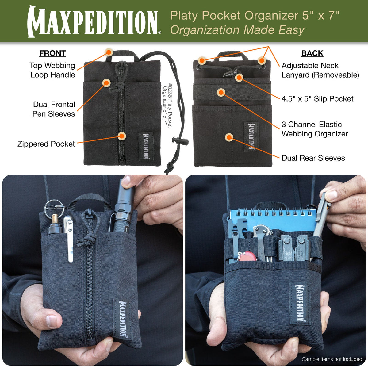 Maxpedition Platy Multicam Pocket Organiser 5" x 7"