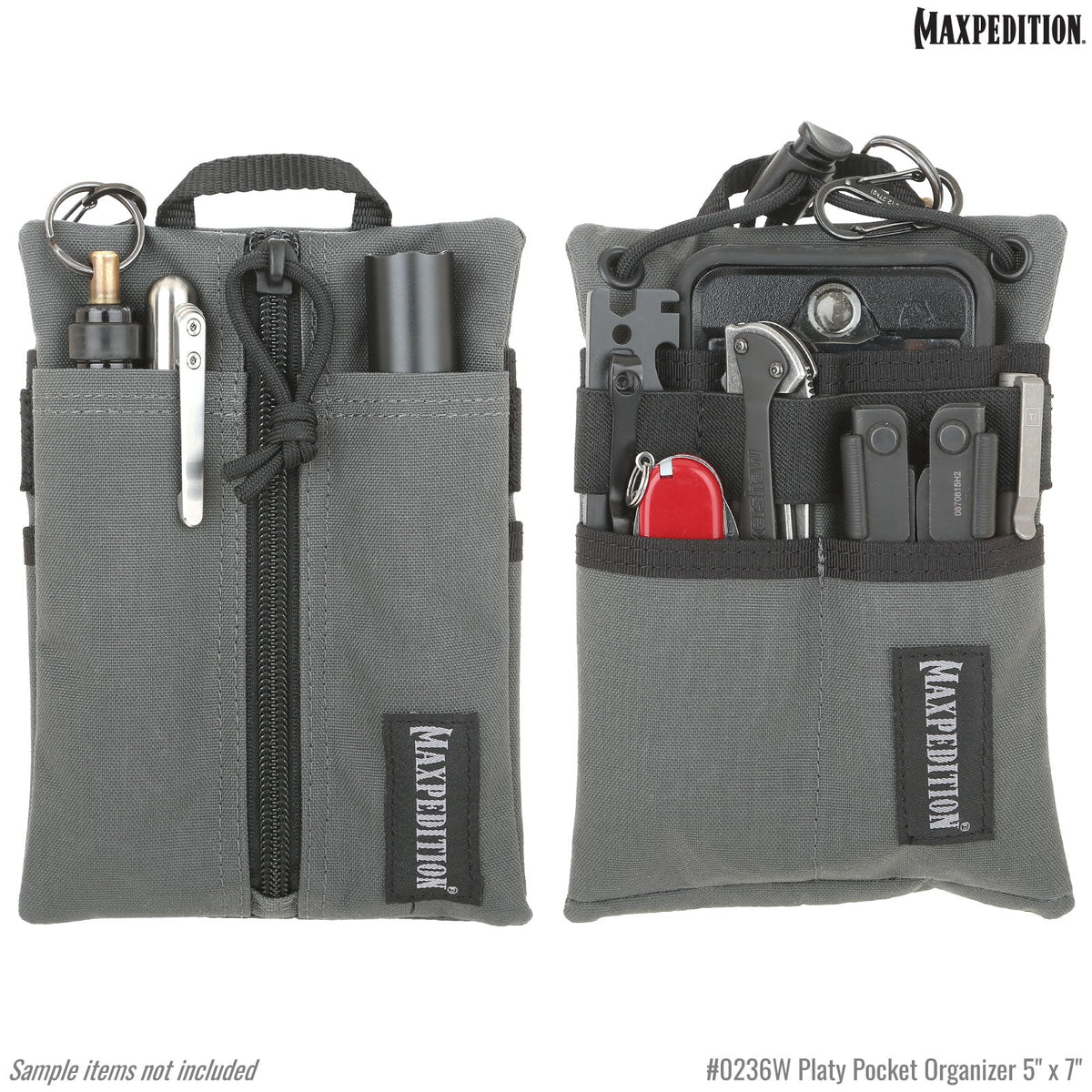 Maxpedition Platy Wolf Grey Pocket Organiser 5" x 7"