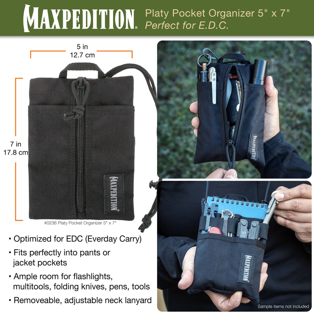 Maxpedition Platy Wolf Grey Pocket Organiser 5" x 7"