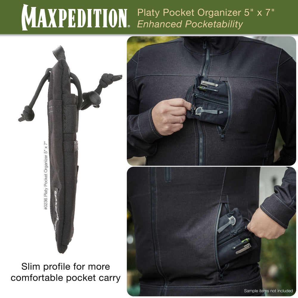 Maxpedition Platy Wolf Grey Pocket Organiser 5" x 7"