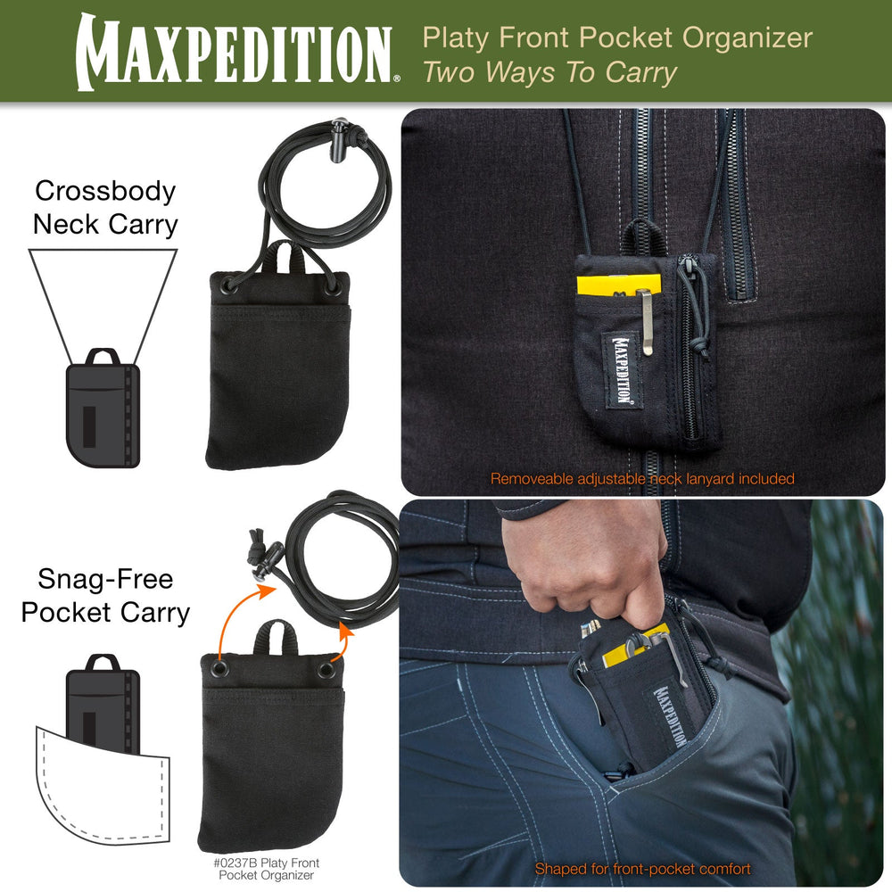 Maxpedition Platy Wolf Grey Front Pocket Organiser