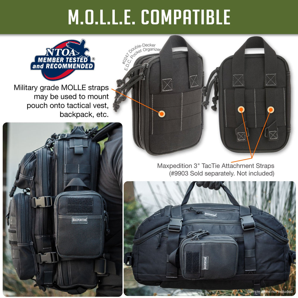 Maxpedition Double-Decker E.D.C. Wolf Grey Pocket Organiser