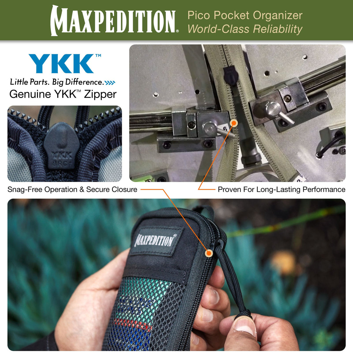 Maxpedition Pico Black Pocket Organiser