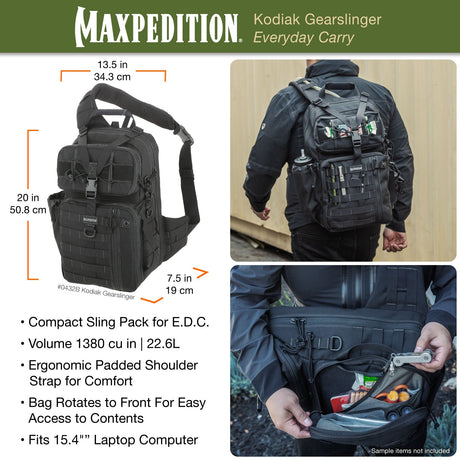 Maxpedition Kodiak Wolf Grey Gearslinger