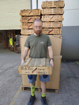 Ukranian Vintage Wooden Storage Stackable Ammo Box