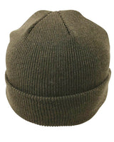Kombat UK Peaked Beanie (WWII Style) - Olive Green