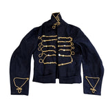 British Military Women's Black Jacket with Gold Braiding